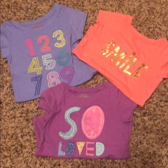 Other - A Bundle of 3 cute little girl tops size 4T